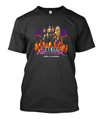 NWT  Best Of Steel Panther Band Album 99cm Genre Black T-shirt Size S To 5XL • $21.99