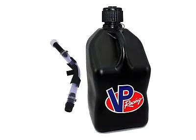 VP Racing Black Square 5 Gallon Race Fuel Jugs + Hose And Hose Bender • $49.95