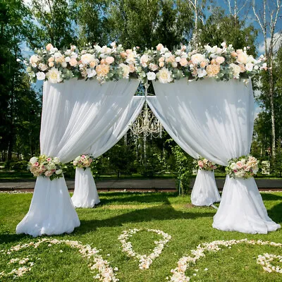 £24.95 • Buy Artificial Wedding Rose Flower Row Top Table Backdrop Arch Arrangement Wall Deco