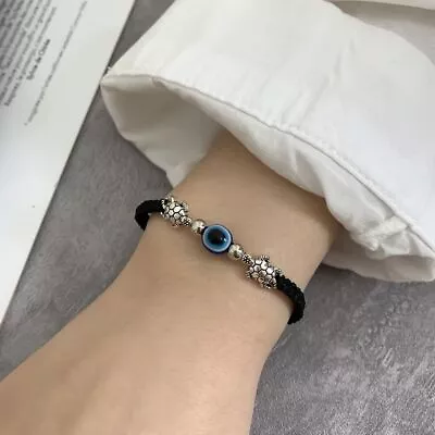 Evil Eye Bead Protection Bangle Jewelry Gift Hamsa Hand Bracelet Good Luck • $2.88