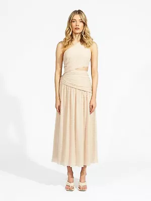 $160 • Buy Bnwt Alice Mccall Chai Latte Lolita Midi Dress - Size 10 Au/6 Us (rrp $549
