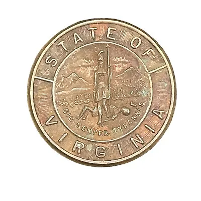 $6.95 • Buy State Of Virginia VA Token Coin Medal 1950s