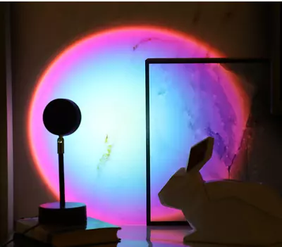 $1.79 • Buy Mini USB Sunset Lamp LED Projector Night Light For IPhone Phone Decoration