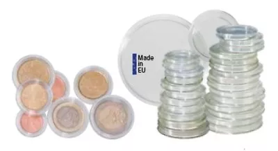 Lindner Coin Capsules - Per 5 - Choice Of Sizes From 15mm To 49mm (internal) • £1