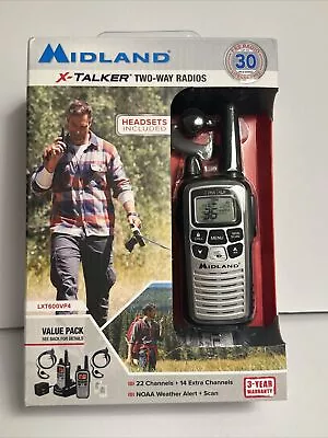 Midland X-Talker Two Way Radios (LXT600VP4) 30 Mile Range New  • $50