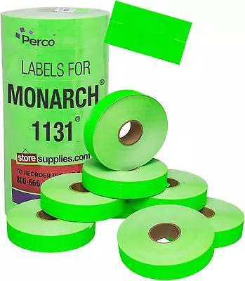 Flou. Green Pricing Labels For Monarch 1131 Price - 1 Sleeve • $44.99