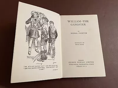 £4 • Buy “William The Gangster” By Richmal Crompton 