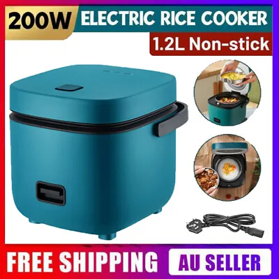 $38.68 • Buy 1.2L Mini Electric Rice Cooker Small Non-stick Pot Soup Cooking Camping Student