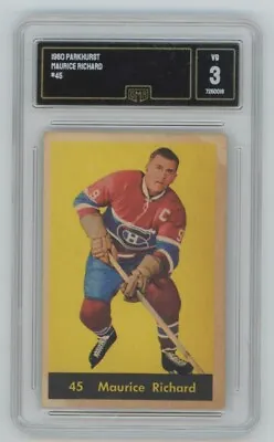 1960 Parkhurst Hockey Card #45 Maurice Richard Montreal Canadiens GMA VG3 • $225