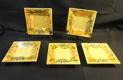 La Maison Catherine Provence Bread Plate 5 Pcs Hand Painted France • $34.99