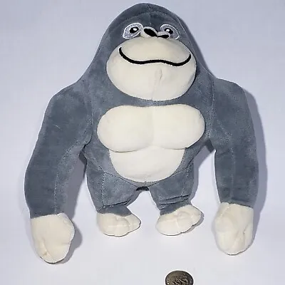 $12.95 • Buy Gorilla Playsets Buddy Plush Toy Gray Gorilla 2021 Stuffed Animal 8''
