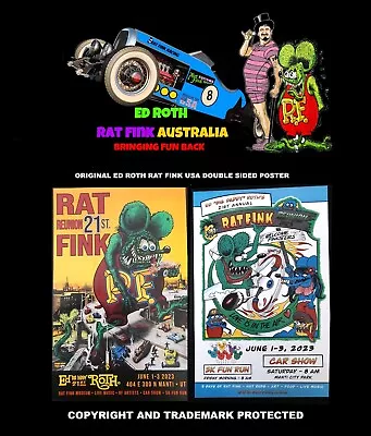 Original 21st Annual Rat Fink Reunion Poster • $19