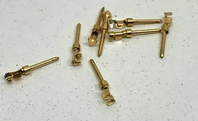 (100-Pack) Single Stamped Crimp Contact Pin Male 1mm Gold Plated LC20P • $19.99