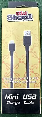 Old Skool Mini USB Cable Type A To Mini B Charger Cable Cord PS3 PSP Mp3 • $12.99