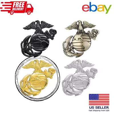 NEW U.S. Marine Corps Seal Metal Car Truck Auto Emblem Adhesive Car Auto Emblems • $21.89