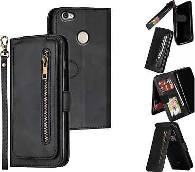 Redmi Note 5A Multifunction Leather Wallet Case 9 Card Vertical Flip & Zip • $11.50