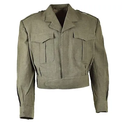Original Genuine Belgian Belgium Army Field Ike Jacket Olive OD Eisenhower Wool • $32.23