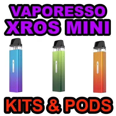 VAPORESSO XROS MINI POD KIT 1000mAh E-Cigarette 2ML Vape 16W & Replacement Pods • £9.65