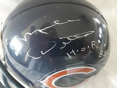 Chicago Bears Mike Ditka Signed Mini Football Helmet NFL. HOF. Certified. • $125