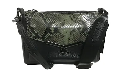 NWT Botkier Valentina Woman's Leather Cross Body Military Green Snake MSRP: $248 • $29.95