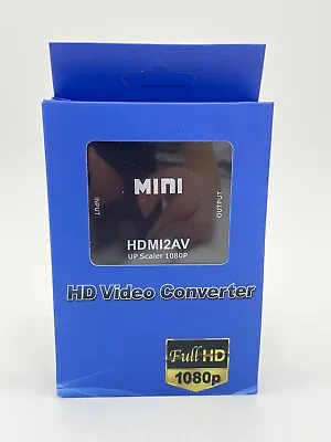 HDMI To RCA AV Adapter Converter Cable CVBS 3RCA 1080P Composite Video Audio • $4