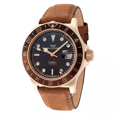 Glycine Men's GL0316 Combat Sub Sport 42 Bronze 42mm Automatic Watch • $927.65