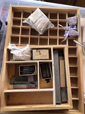 £5.50 • Buy Letterpress Printing Tray And Metal Type