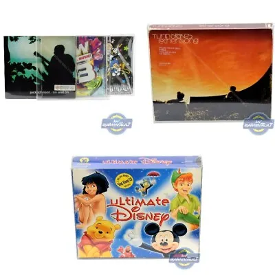 Audio CD Box Protectors Dual Slipcover 0.5mm PLASTIC DISPLAY CASE Multi Choice • £4.99