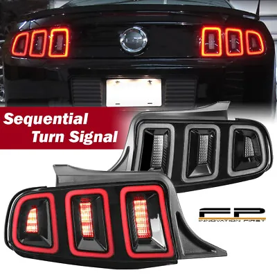 For 10-14 Mustang Euro Style LED Sequential Tail Lights Turn Signal Black Clear • $524.99