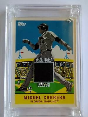 2022 Jersey Fusion Baseball Miguel Cabrera Game Used Swatch Florida Marlins • $24.99