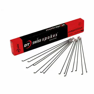 £1.20 • Buy DT Swiss Competition Spokes Silver With Silver Nipples