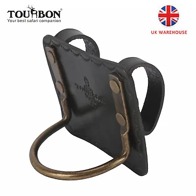 TOURBON Hammer Holster Metal Loop Leather Axe Holder Hanger Tool Pouch Belt • £14.99