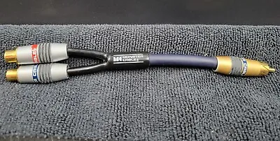 Genuine Monster Cable Splitter 1 - RCA Male To 2 - RCA Female Jacks ~7  Long • $15