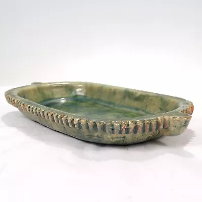 Rare Moravian Pottery Works Or Mercer Tile Company Low Bowl Or Oblong Plate • $1500