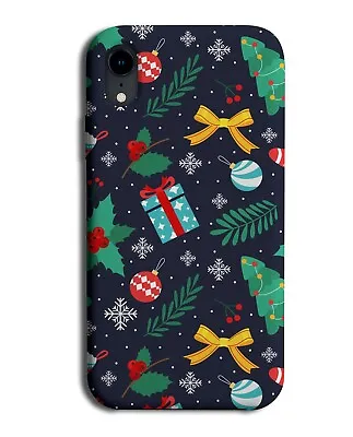 £11.99 • Buy Christmas Shapes Phone Case Cover Holly Mistletoe Presents And Bows Shape N850