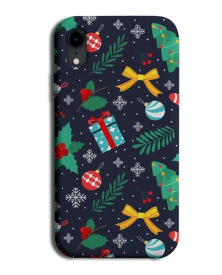£11.99 • Buy Christmas Shapes Phone Case Cover Holly Mistletoe Presents And Bows Shape N850