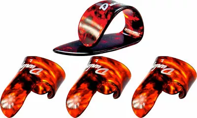$11.44 • Buy Jim Dunlop Shell Plastic Large Gauge, 1 X Thumb Pick & 3 X Finger Picks, Guitar