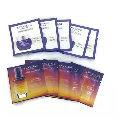 L'occitane Immortelle Precieuse Cream & Overnight Reset Serum X10 Samples • $24.99