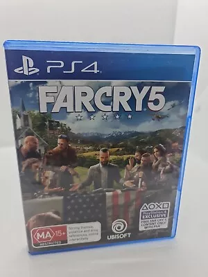 $9 • Buy 🦊 Far Cry 5 PS4 2018 Complete Video Game + Inserts Action Adventure Ubisoft