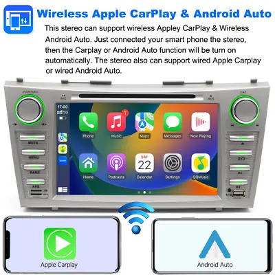 Android Auto For Toyota Camry 2007-2011 Car DVD Player GPS Navi BT Radio Stereo • $149.50