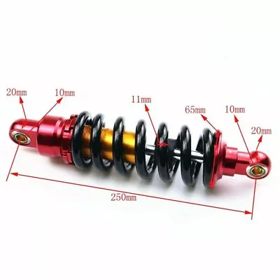 250mm 9.8  Rear Shock Absorber For 110cc 125cc Pit Dirt Bike Motorcycle Apollo  • $55.79