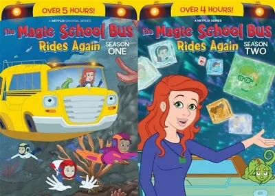 THE MAGIC SCHOOL BUS RIDES AGAIN THE COMPLETE TV SERIES New DVD Seasons 1 + 2 • $31.99