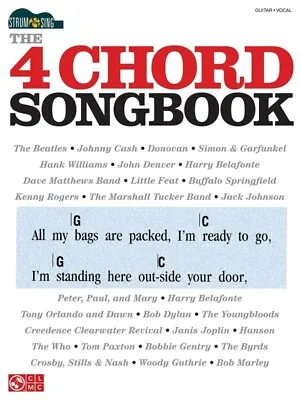 $34.95 • Buy 4 Chord Songbook Strum And Sing Guitar Chords Lyrics (Softcover Book)