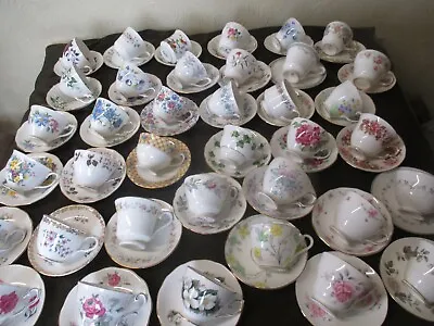 £17 • Buy Lovely Selection Of Mismatch China,cups,saucers, Plates, Milk+sugars, Plates