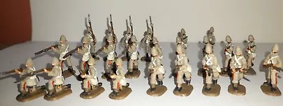 PAINTED SOLDIERS 1/72 20mm  BRITISH INFANTRY- COLONIAL WARS X 24 HAT  • £14.99