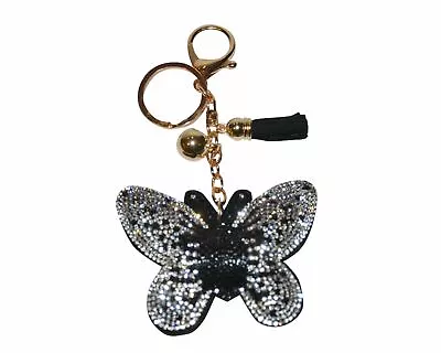 Butterfly Keychains For Women Bling Backpack Charm Rhinestone Purse Charms • $6.35