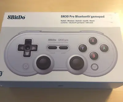 8BitDo SN30 Pro Bluetooth Controller For Switch PC Android Steam Deck Gray • $35
