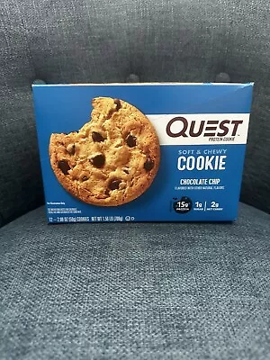 Quest Nutrition Chocolate Chip Protein Cookies 24.5 Oz 12 Count Exp. 10/2024 • $14.99