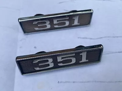 NOS ? 1969 Ford Mustang Mach 1 Torino 351 Scoop Emblem C9zb-16b621-a Pair No Box • $198