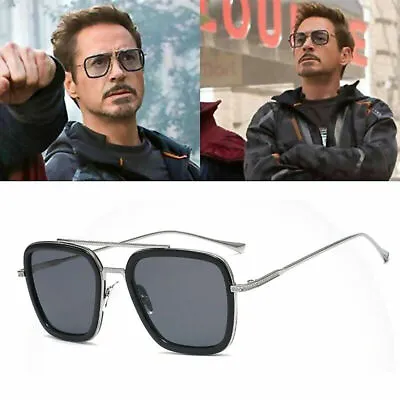 UK Marvel Tony Stark Men Sunglasses Flight 006 Fashion Avengers Iron Man Glasses • £4.99